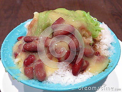 Durian cendol dessert Stock Photo