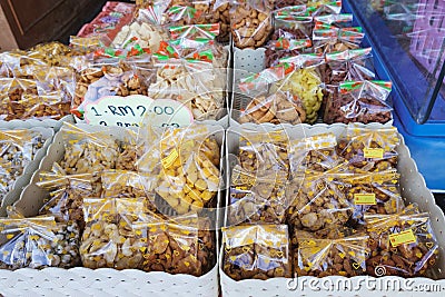 Malaysian traditional sweet food on street market Stock Photo