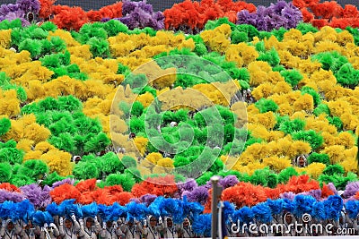 Malaysians at the recent Malaysian Independence Day celebration Editorial Stock Photo