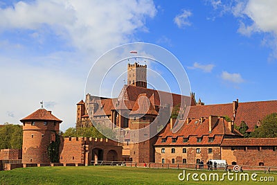 Malbork castle in Pomerania region of Poland. Editorial Stock Photo