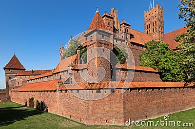 Malbork castle Stock Photo