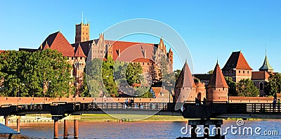 Malbork knights castle in Poland (world hritage list Unesco) Editorial Stock Photo