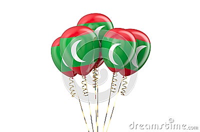 Maldives patriotic balloons, holyday concept Stock Photo