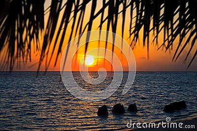 Maldivian Sunset Stock Photo