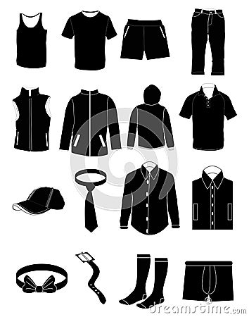 Male Apparel Vector Illustration