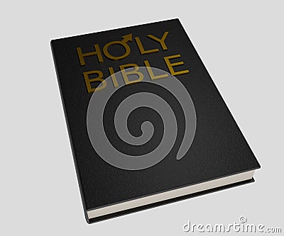 Male bible. bible created by male, male authors. Bible for male to make women submit to men Stock Photo