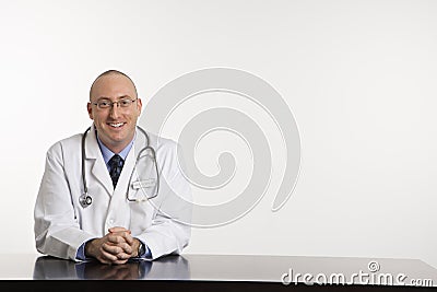 Male Caucasian doctor. Stock Photo