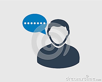 Male Conversion Bubble icon Vector Illustration