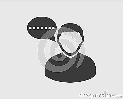 Male Conversion Bubble icon Vector Illustration