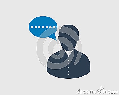 Male Conversion Bubble icon Vector Illustration