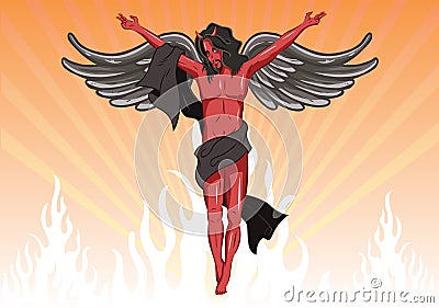 Male devil vector illustration Vector Illustration