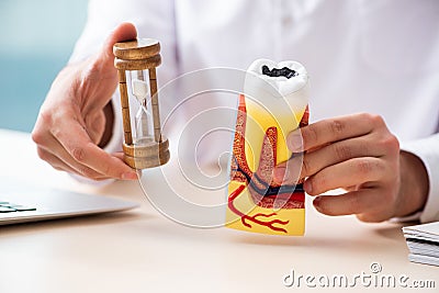 Male doctor stomatologist working in the clinic Stock Photo