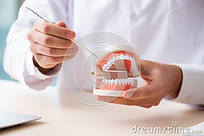Male doctor stomatologist working in the clinic Stock Photo