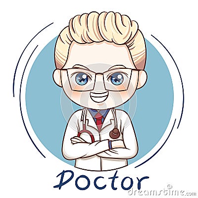 Male Doctor_vector Vector Illustration