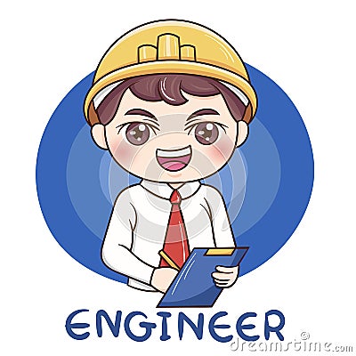 Male Engineer_vector Vector Illustration