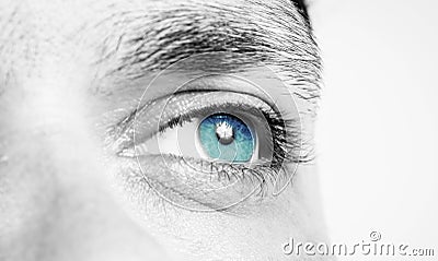 Male eye shot Stock Photo