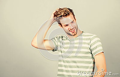 Male fashion and beauty. man in trendy shirt. Guy fashion model. perfect look of muscular man. sexy macho in casual Stock Photo