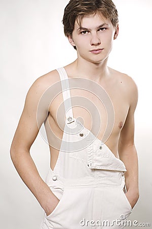 Male fashion model posing Stock Photo