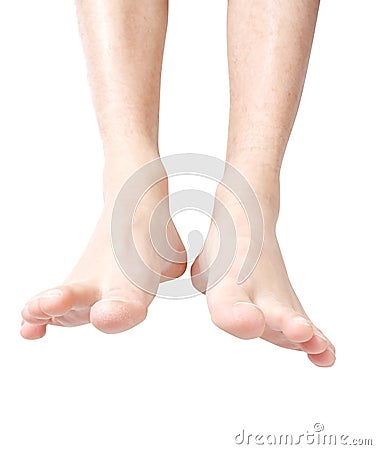 Male feet Stock Photo