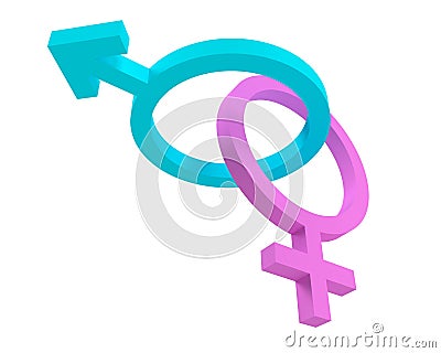 Male & Female Gender Signs #2 Stock Photo