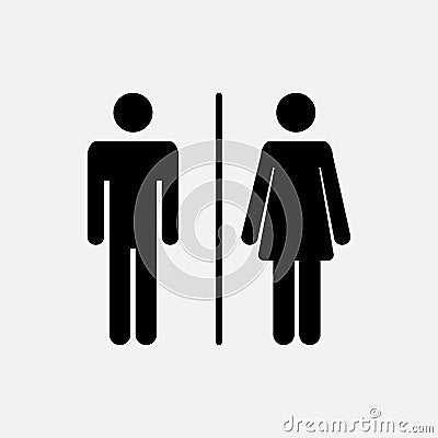 Male and female icon Vector Illustration