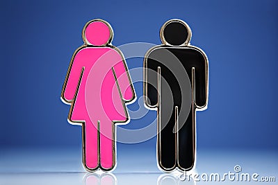 Male and female symbols Stock Photo