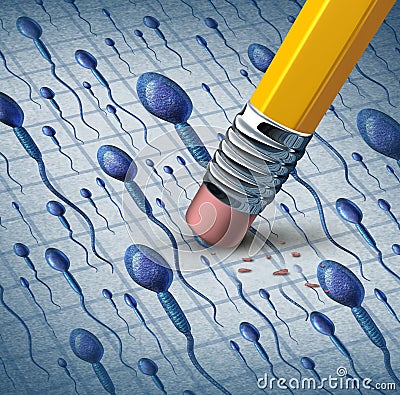 Male Fertility Risks Stock Photo