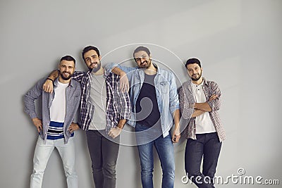 Male friendship, company, friends concept Stock Photo