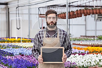 Male Garden Worker Stock Photo