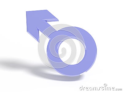 Male Gender Symbol Stock Photo