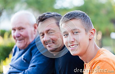 Male generations Stock Photo