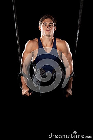 Male Gymnast Stock Photo