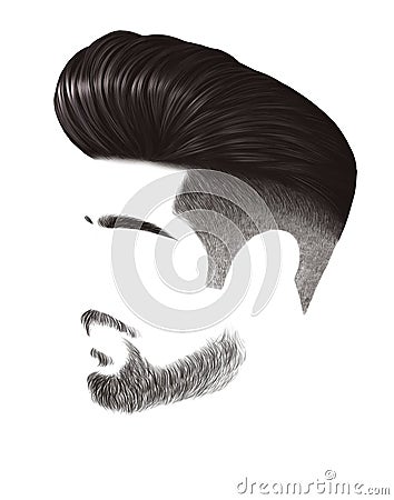 Male hairstyle Stock Photo