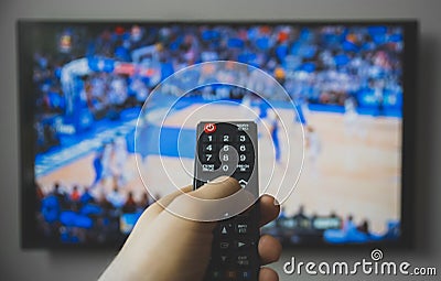 Basketball match. Stock Photo