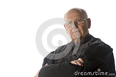 Male judge portrait Stock Photo