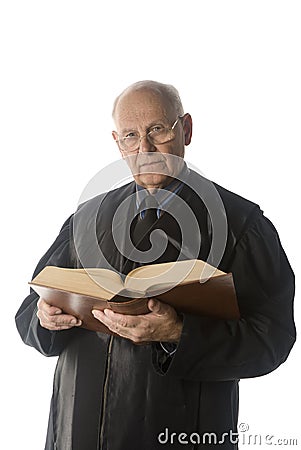 Male judge portrait Stock Photo