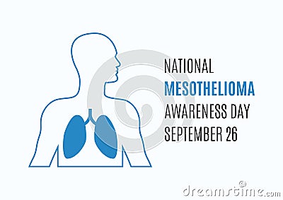 National Mesothelioma Awareness Day vector Vector Illustration
