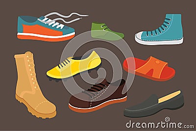 Men Shoes Stock Illustrations – 10,606 Men Shoes Stock Illustrations ...