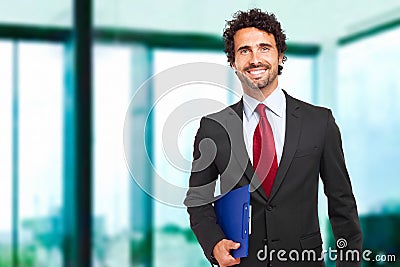 Male manager in his office Stock Photo