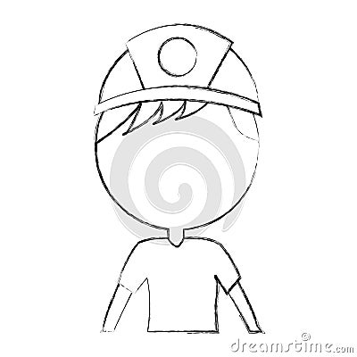 Male miner avatar character Vector Illustration