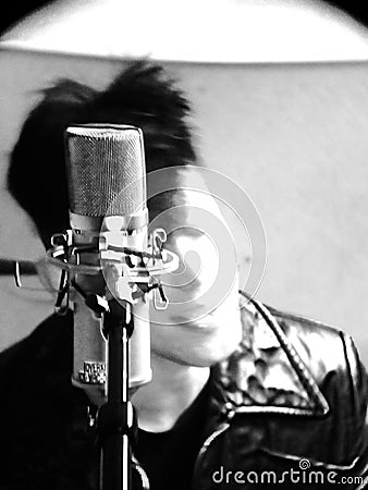 Male musician vocalist Editorial Stock Photo