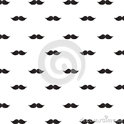 Male mustaches accessories pattern background Vector Illustration