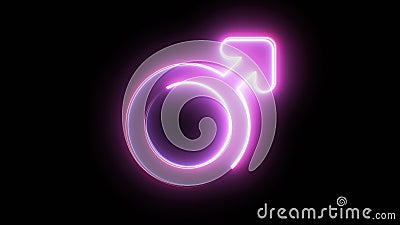 Male neon sign Stock Photo