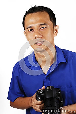 Male Photographer Stock Photo