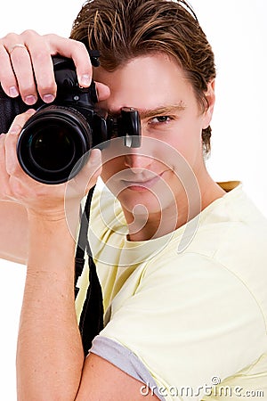Male photographer Stock Photo