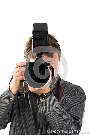 Male photographer Stock Photo