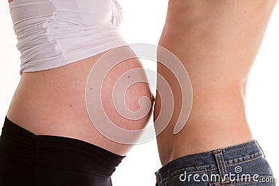 Male Pregant Female Stock Photo