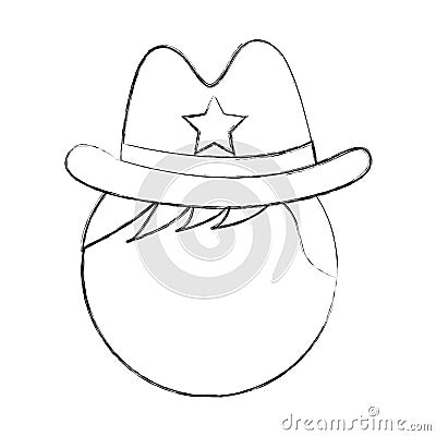 Male sheriff avatar character Vector Illustration