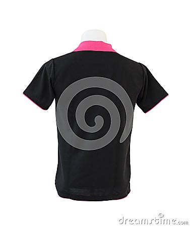 Male shirt template on the mannequin on white background Stock Photo