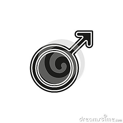 Male sign icon. Male sex symbol Stock Photo